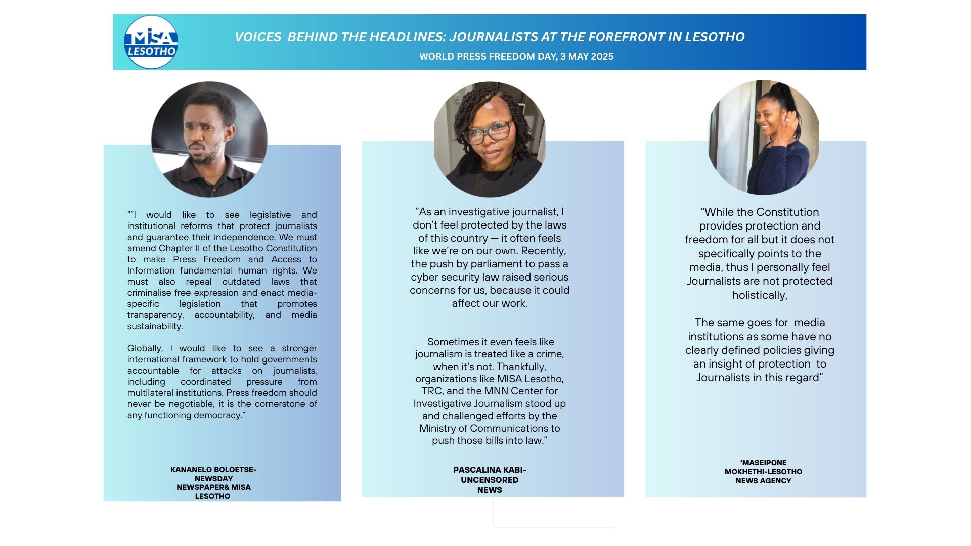 World Press Freedom Day Commemoration