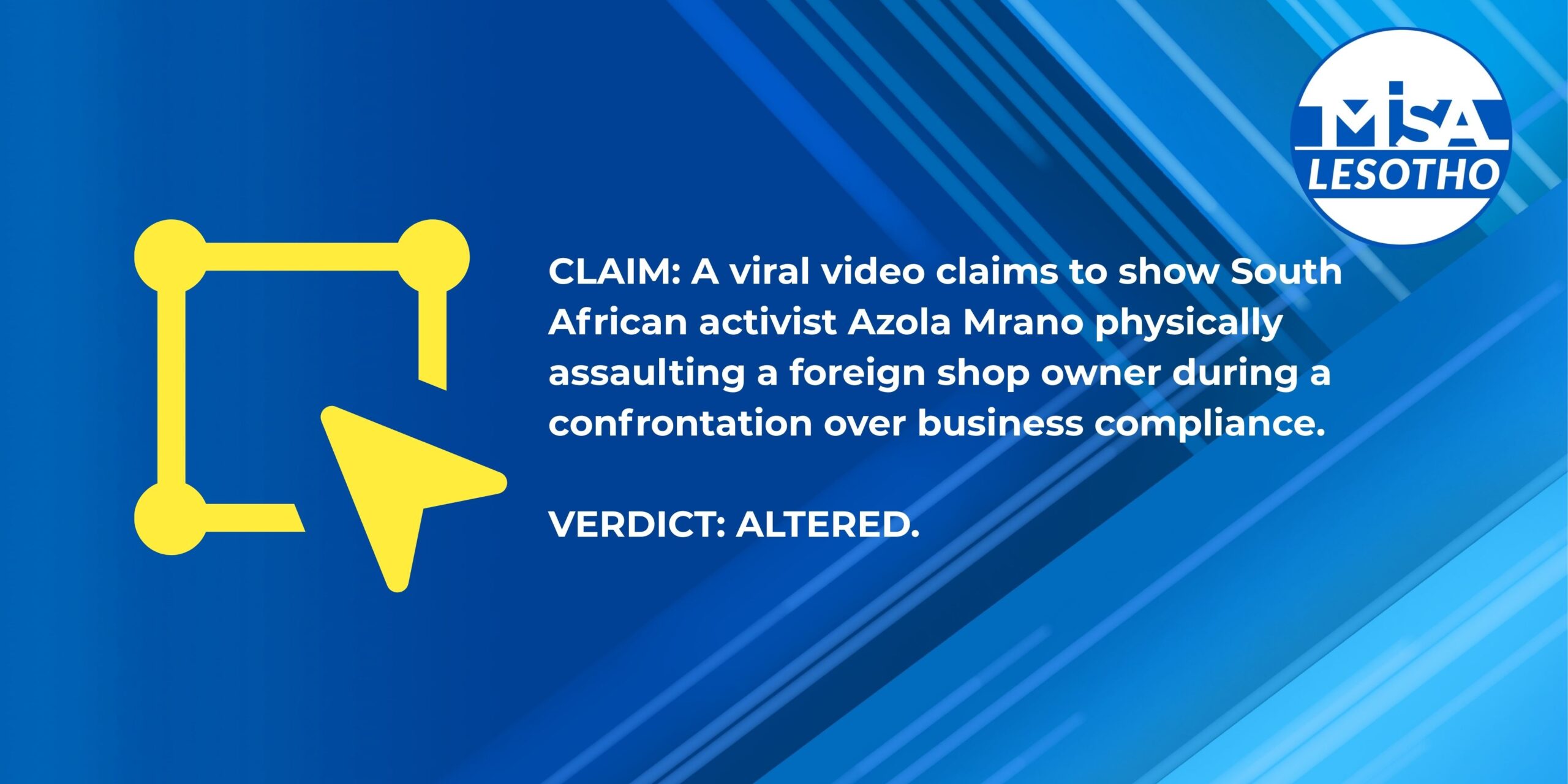 ALTERED: Digitally manipulated video falsely shows South African woman physically assaulting a foreign shop owner